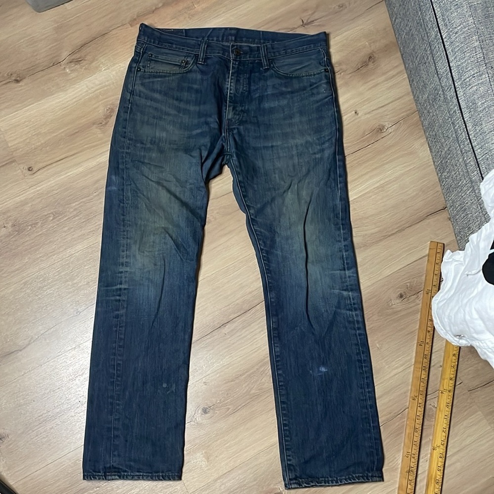 Levi's 513 Blue Denim Jeans. Size 36x32. GUC! Nicely Worn In.